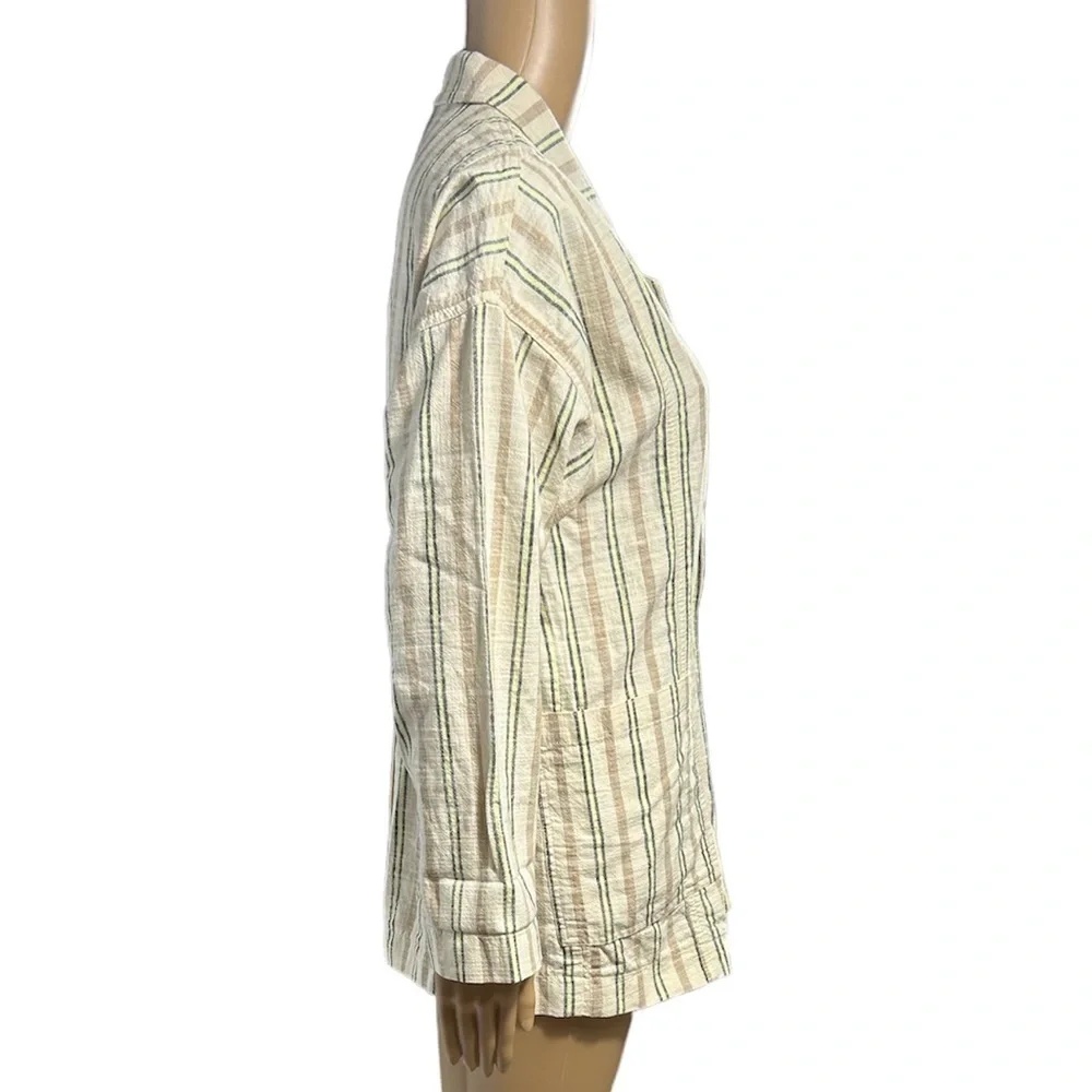 Maeve Boyfriend Blazer XS Multicolor Danielle Striped Oversized Double Breasted - Picture 4 of 11